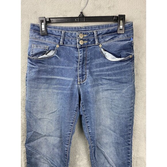 Mossimo Womens 4 High Rise Skinny Blue Jeans - Picture 2 of 8